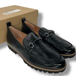 NEW Gentle Souls Kenneth Cole Black Leather Loafers Size 9.5 Eugene Horse Bit